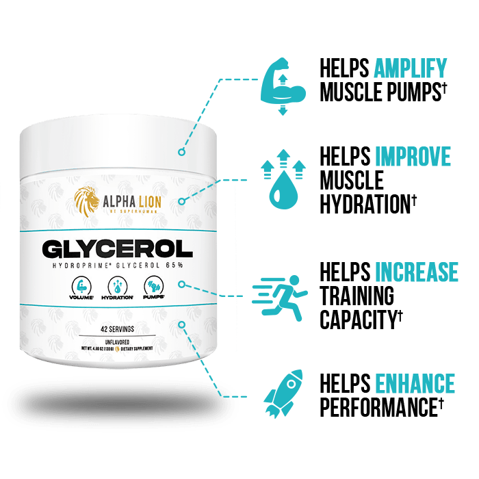 GLYCEROL - PUMPS. VOLUME. HYDRATION.