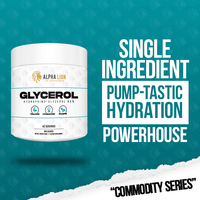 GLYCEROL - PUMPS. VOLUME. HYDRATION.