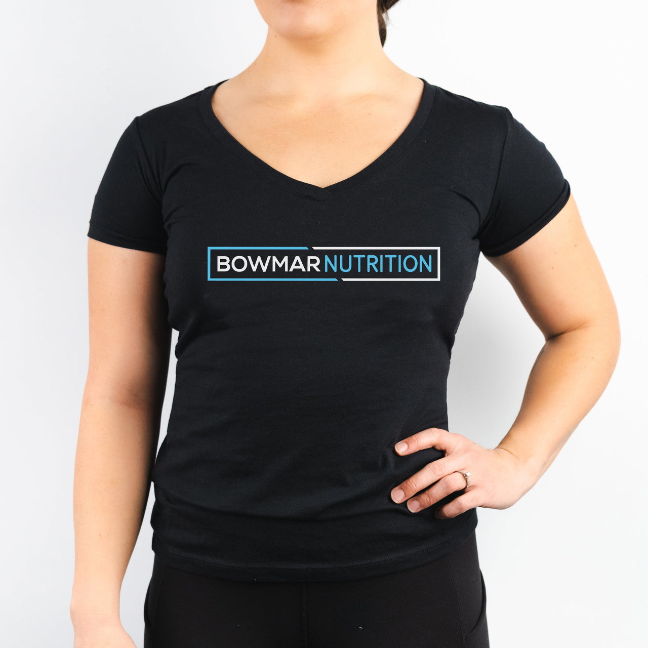 Women's Black Cropped Tee