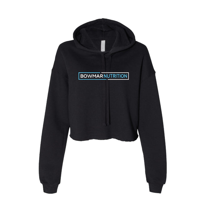 Women's Black Cropped Hoodie