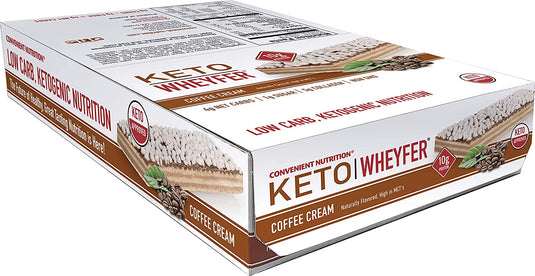 Convenient Nutrition Keto Wheyfer Bars Coffee Cream - 10 Bars