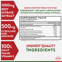 Beets Nitric Oxide Activating Pre Workout (90 Capsules)