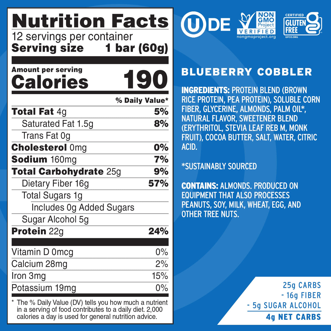 Employee Blueberry Cobbler Protein Bars