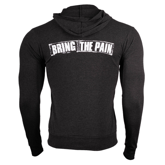 Bring The Pain Lightweight Charcoal Hoodie