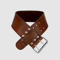 Custom Saddle Brown Powerlifting Belt (UV Color Print)