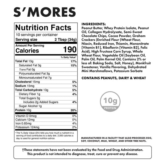 High Protein Nut Spread - Smores