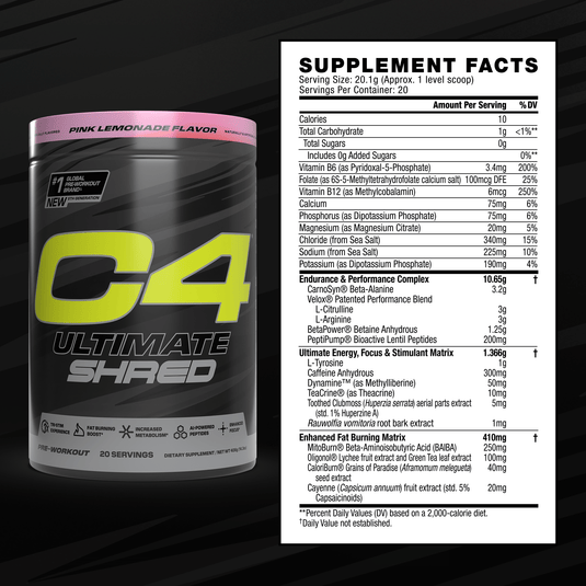 C4 Ultimate Shred Pre-Workout Powder