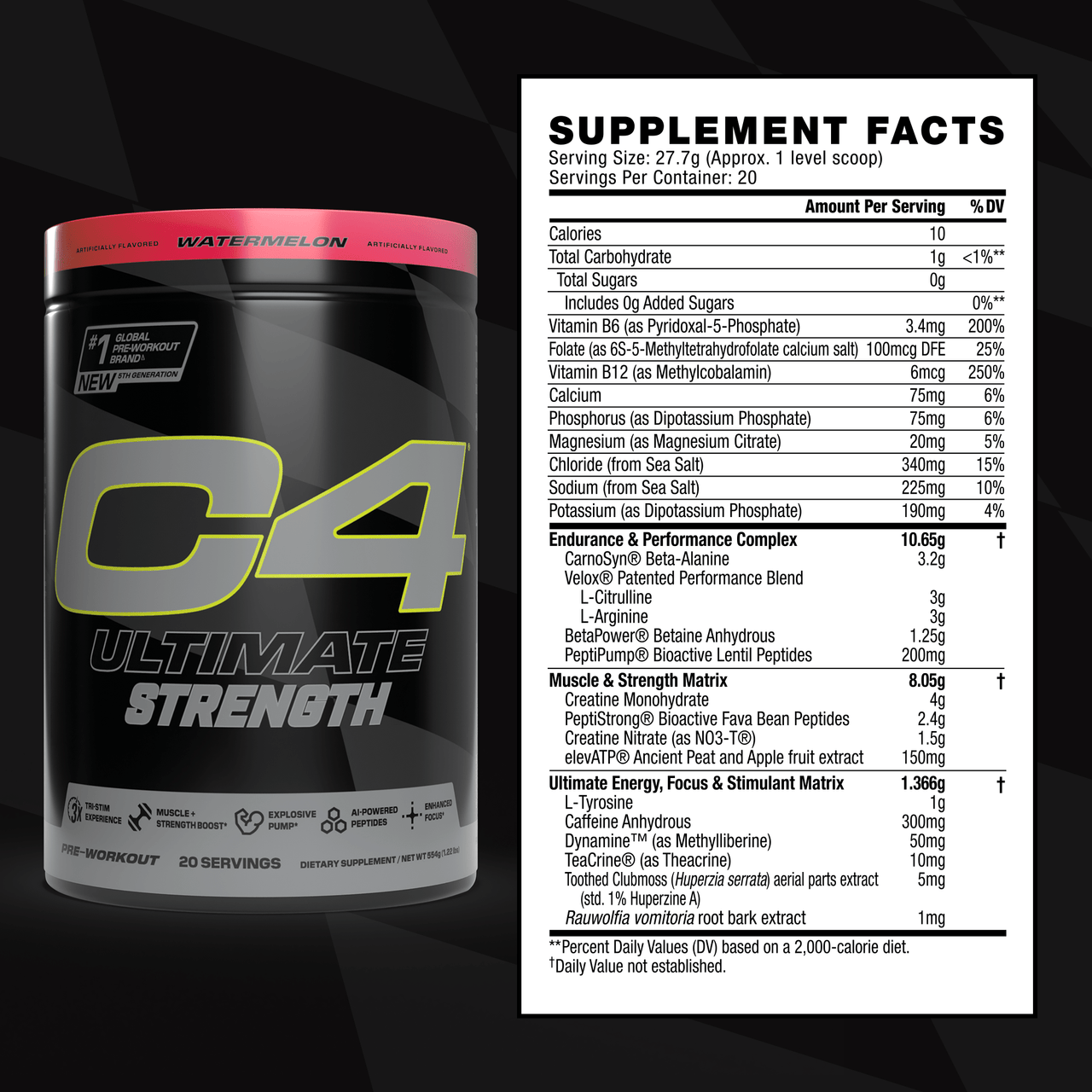 C4 Ultimate Strength Pre Workout Powder