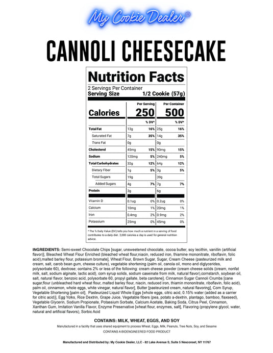 Cannoli Cheesecake Cookie Retail