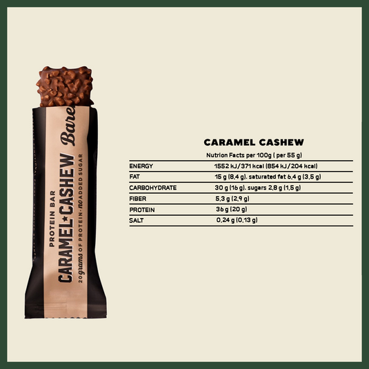 Barebells Protein Bars - Caramel Cashew (3 Bars)