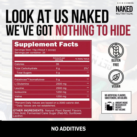 Cherry Lime Branched Chain Amino Acids | Naked BCAAs - 34 Servings