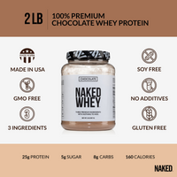Chocolate Whey Protein Powder | Naked Chocolate Whey - 2LB