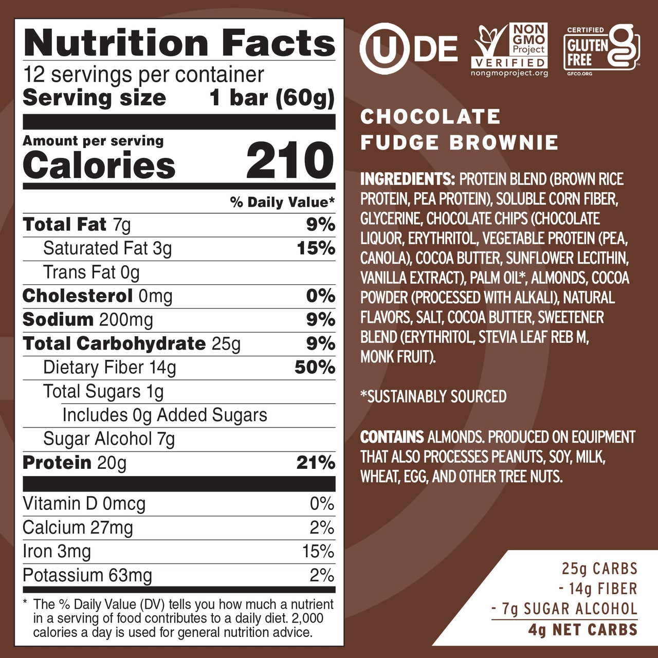 Employee Chocolate Fudge Brownie Protein Bars