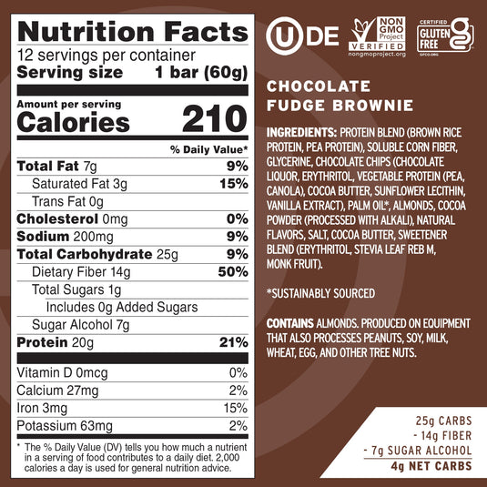 Employee Chocolate Fudge Brownie Protein Bars