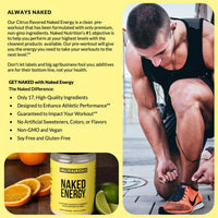 Citrus Pre Workout Supplement | Naked Energy - 30 Servings