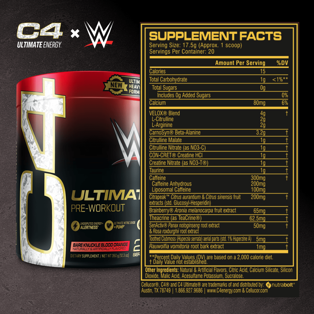 C4 Ultimate® X WWE® Pre Workout Powder