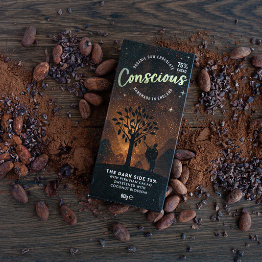 Conscious Chocolate The Dark Side 75% Bar