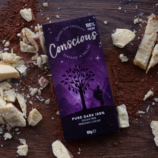 Conscious Chocolate Pure Dark 100% Bar