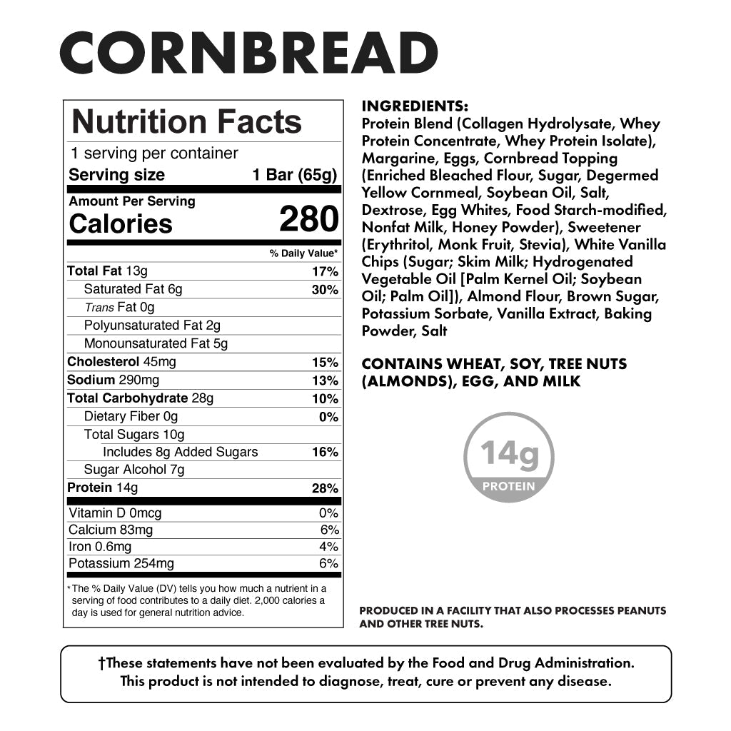 PROTEIN CORNBREAD - SINGLE PACKS