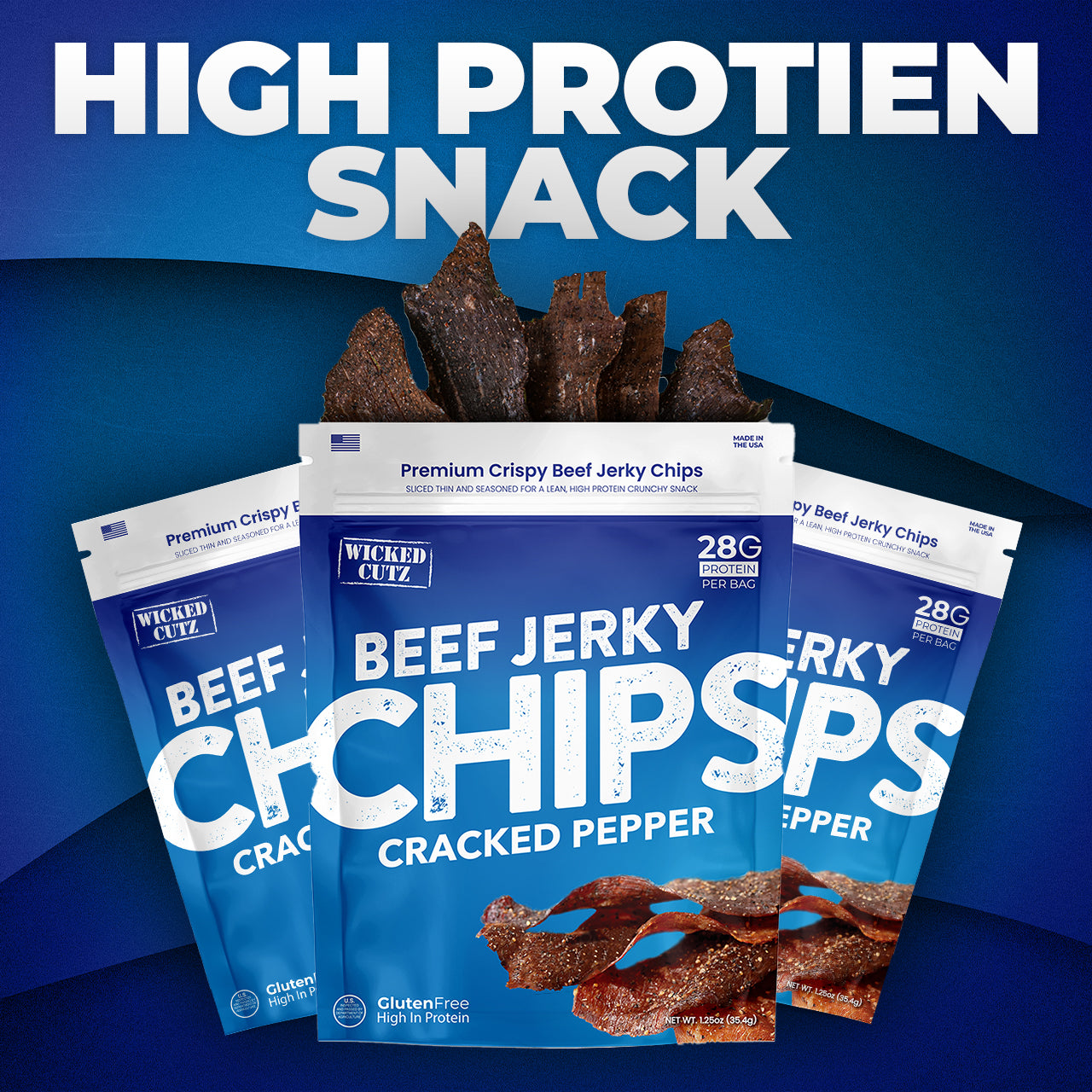 Cracked Pepper Jerky Chip