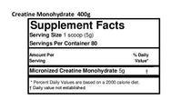 Micronized Creatine Monohydrate 400g