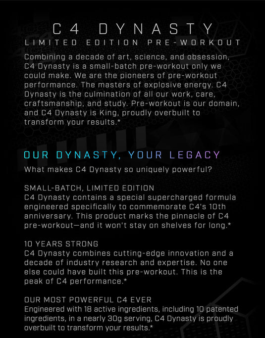 C4® Dynasty MMXX Pre Workout Powder