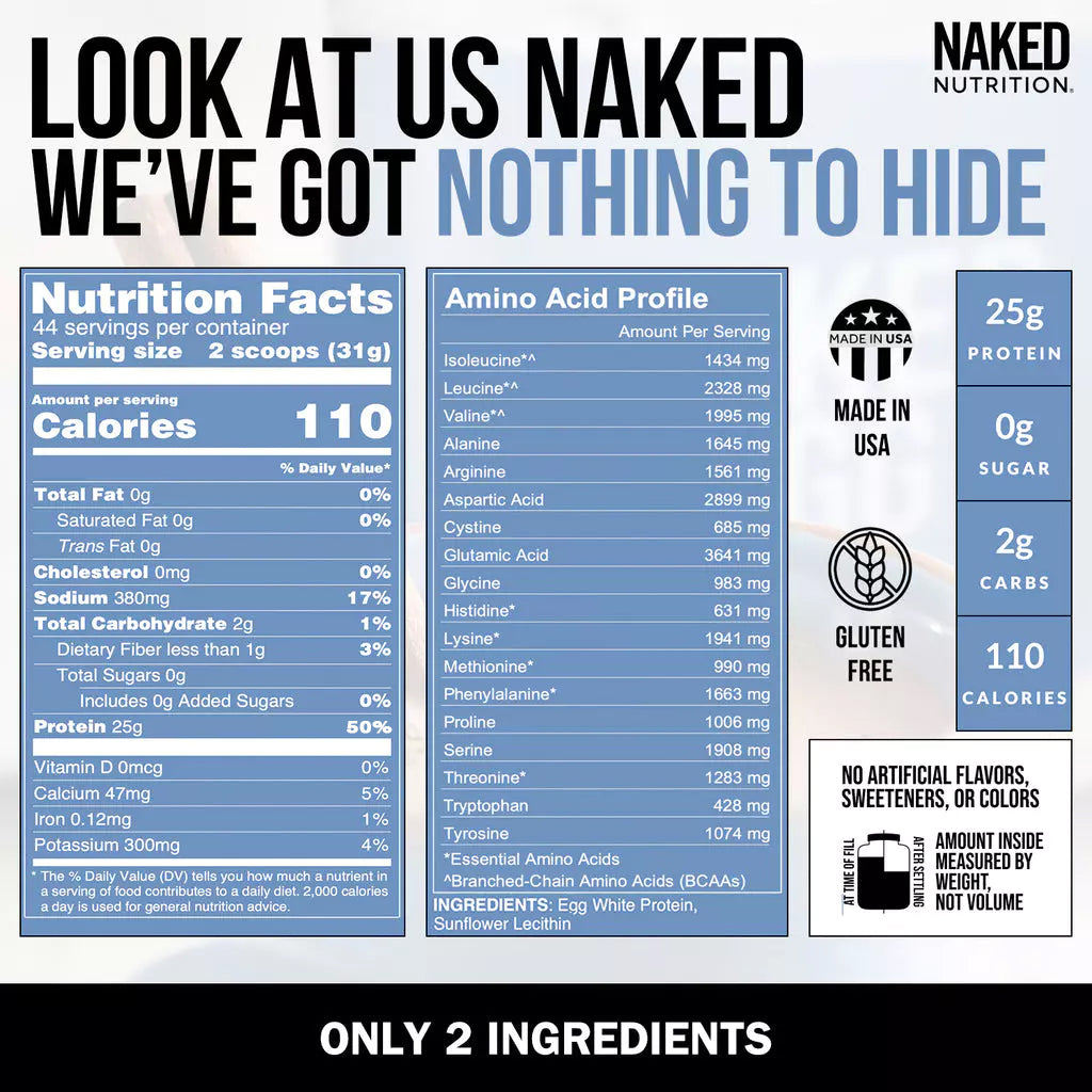 Egg White Protein Powder | Naked Egg - 3LB