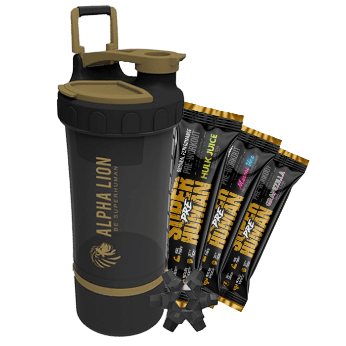 SUPERHUMAN® Pre Samples & Shaker for FREE! (Pre, Burn, Pump)