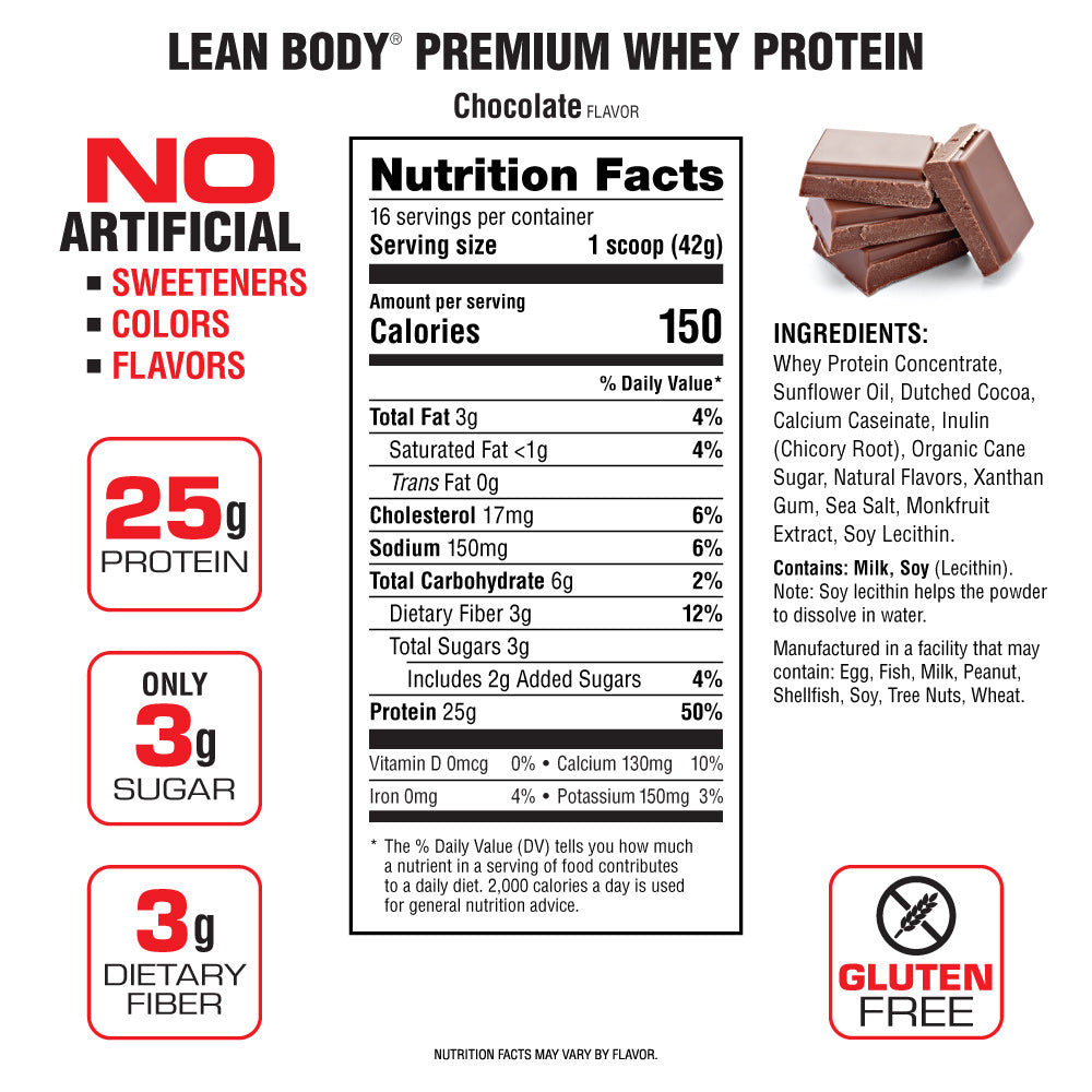 Lean Body Naturally Sweetened Protein Shake - S&S