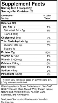 PREMIUM GRASS FED WHEY PROTEIN ISOLATE 2lb