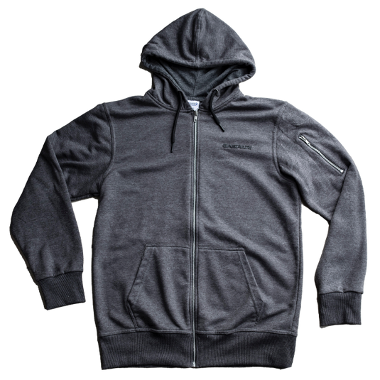 Gaspari - Athletic Slim-Fit Zipper Hoodie (Charcoal)