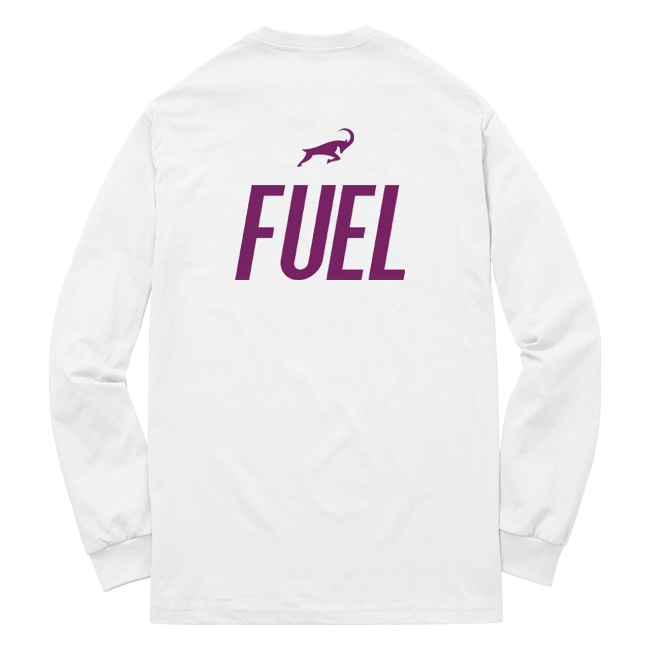 G.O.A.T. FUEL LABEL WHITE LONG SLEEVE
