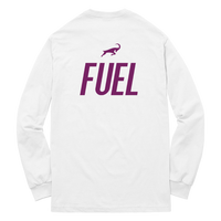 G.O.A.T. FUEL LABEL WHITE LONG SLEEVE
