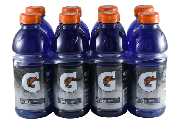 Gatorade Fierce Thirst Quencher Grape Naturally Flavored 20 Fl Oz 8 Count Bottle