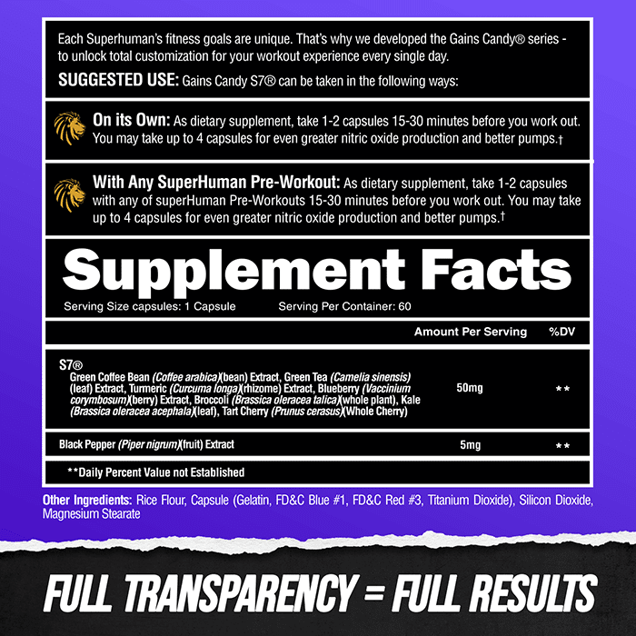 GAINS CANDY™ S7®  - Pump & Performance