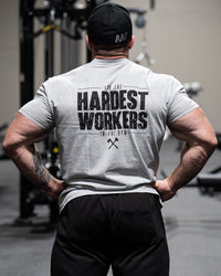 Black on Gray Logo Tee