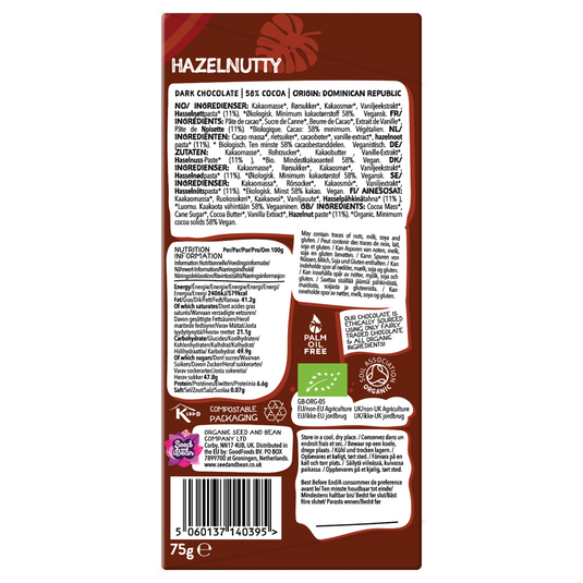 Seed and Bean - 58% Dark Hazelnutty