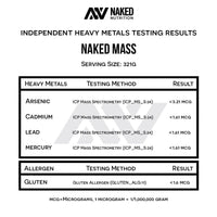 Weight Gainer Protein Supplement | Naked Mass - 8LB