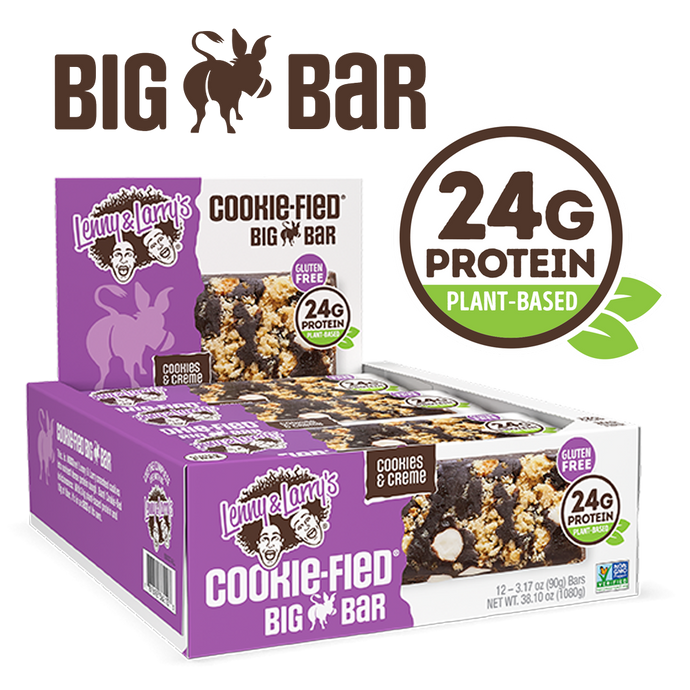 Cookie-fied® Big Bar Cookies & Creme - Box of 12