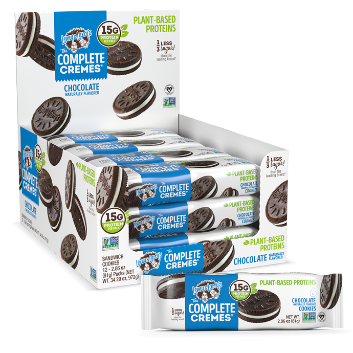 Chocolate- 2.86oz Pack- 6 Cookies (Box of 12)