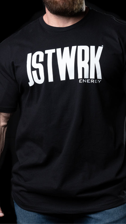 JST WRK Logo Tee // Black