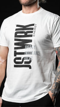 JST WRK EEF Tee // White