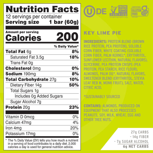 Employee Dipped Key Lime Pie Protein Bars