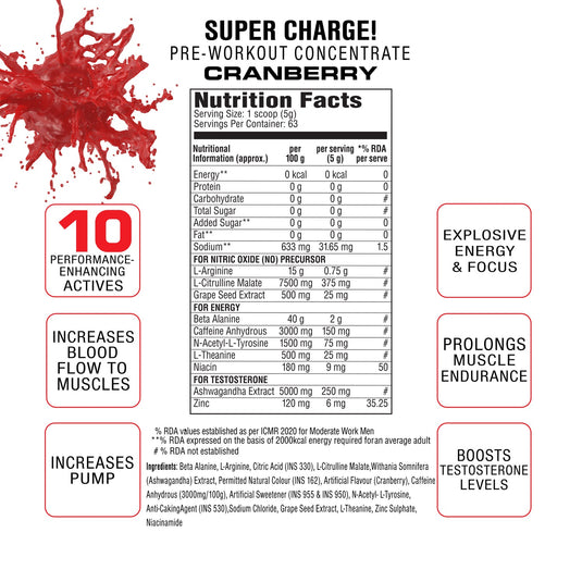 SUPER CHARGE Pre-Workout Concentrate