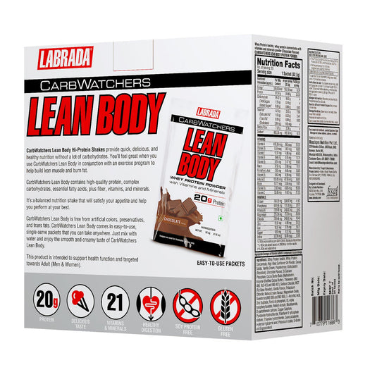 Lean Body All-in-One High Protein Meal Replacement Shake Packets