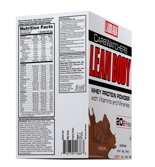 Lean Body All-in-One High Protein Meal Replacement Shake Packets