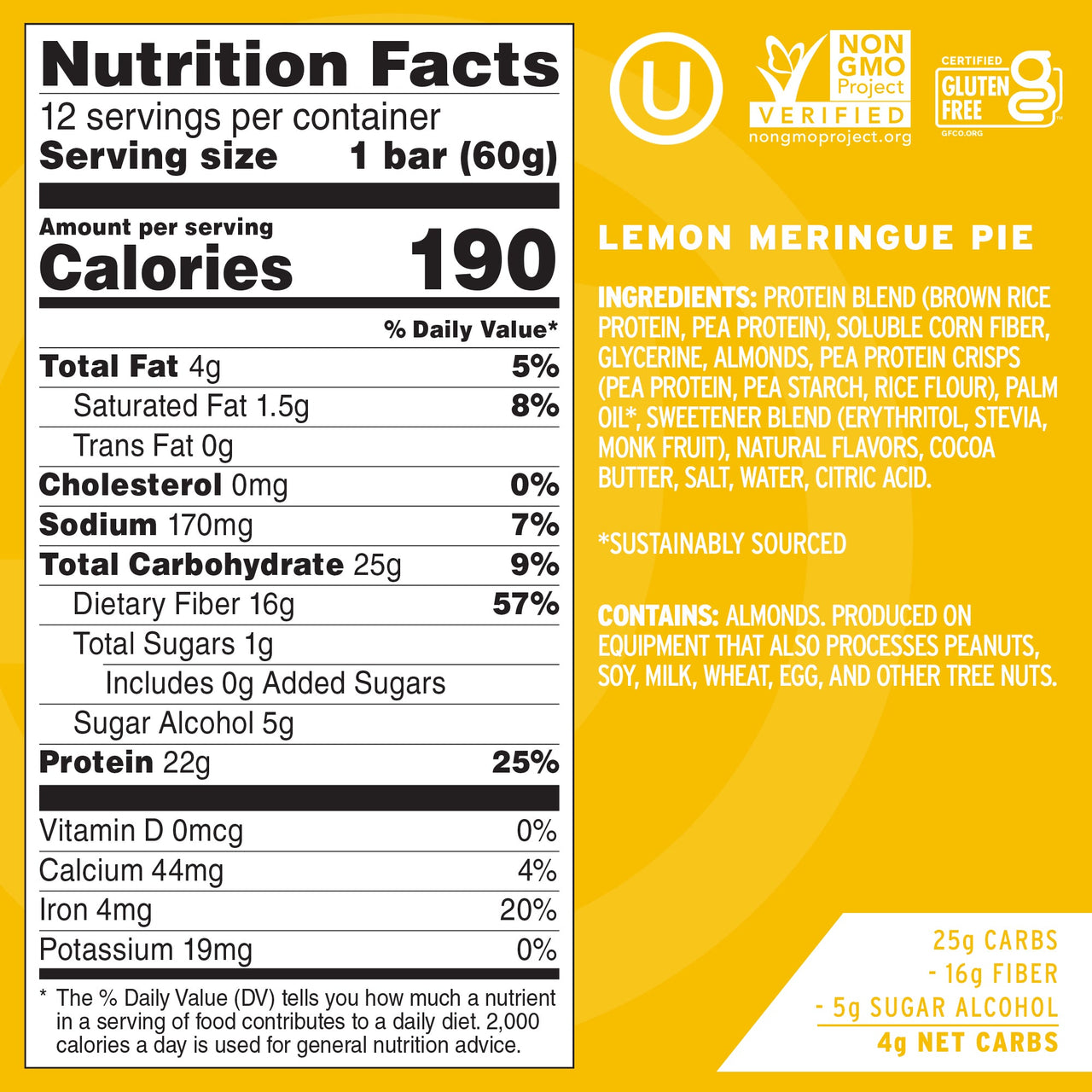 Employee Lemon Meringue Pie Protein Bars