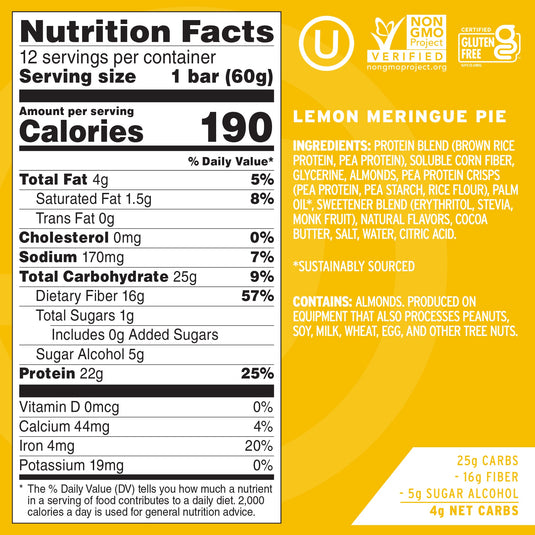 Employee Lemon Meringue Pie Protein Bars