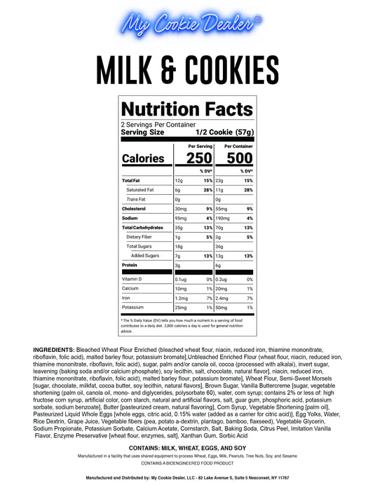 Milk & Cookies Cookie Retail