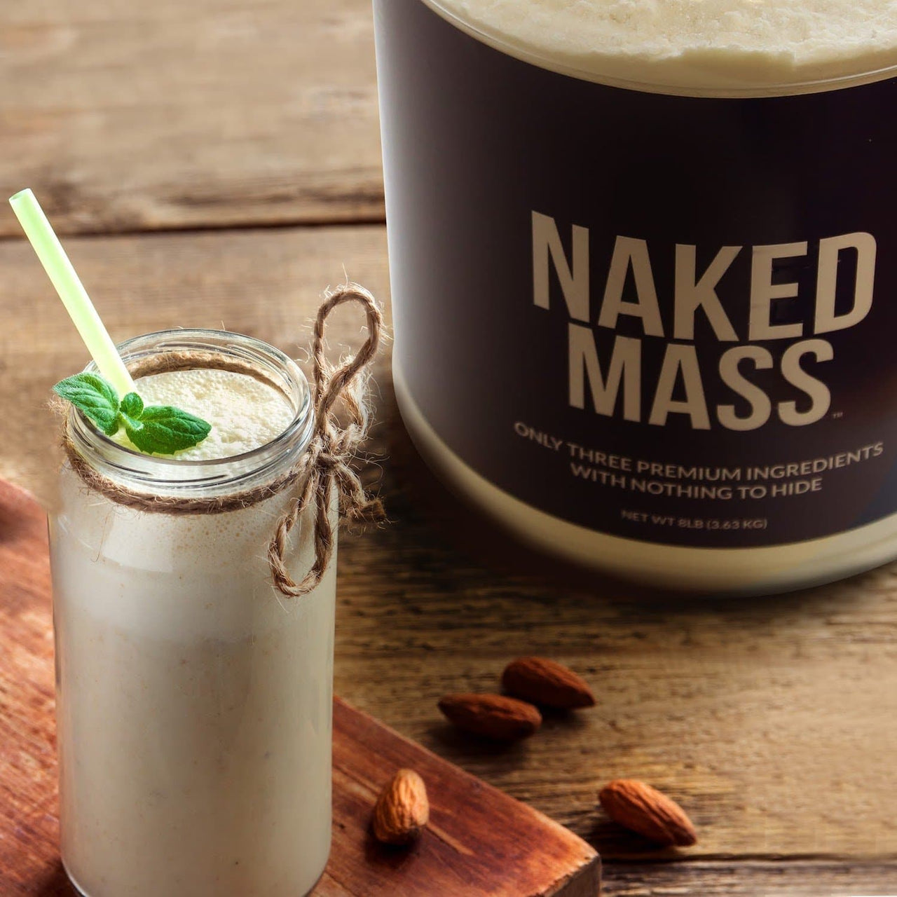 Chocolate Weight Gainer Protein Supplement | Naked Chocolate Mass - 8LB